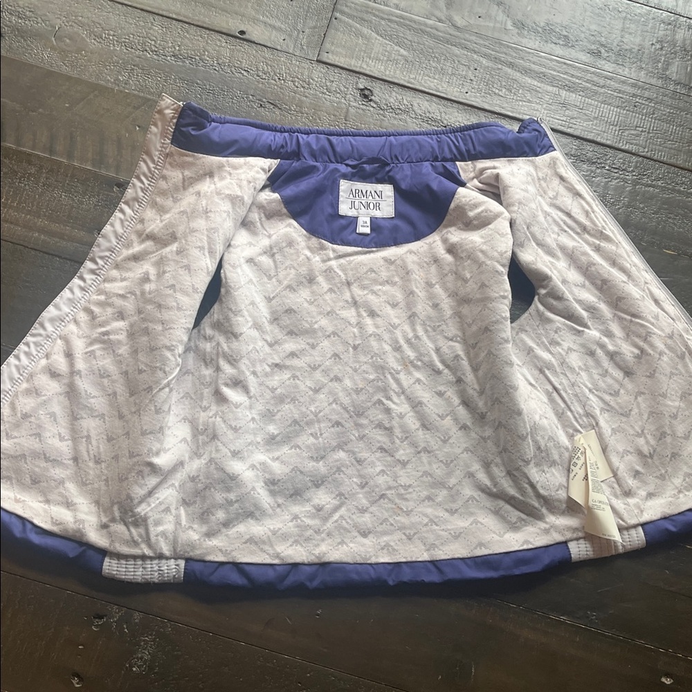 Armani Junior Purple and White Kids Vest - Picture 2 of 8